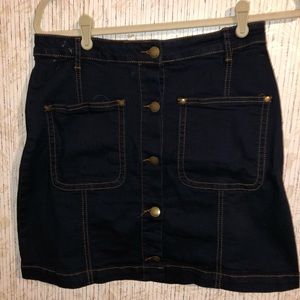 Denim mini skirt